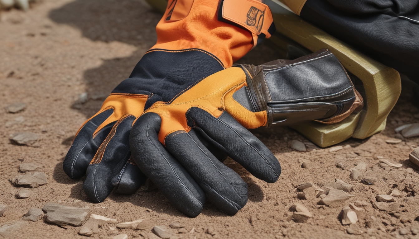 Protective work gloves